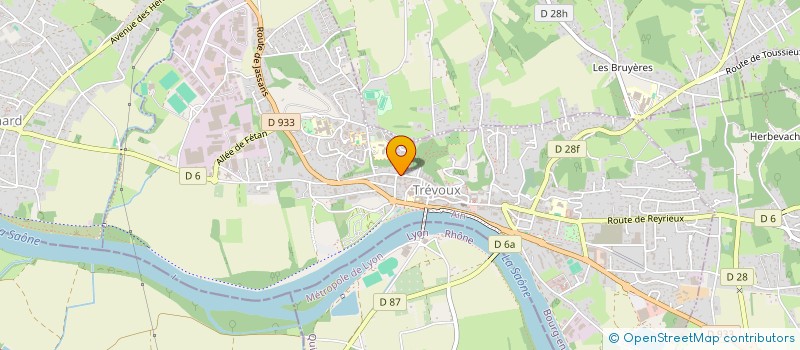 localisation de l'entreprise MICROTEC à TREVOUX