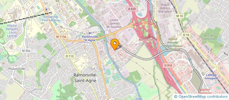 localisation de l'entreprise MICROTEC à RAMONVILLE-SAINT-AGNE