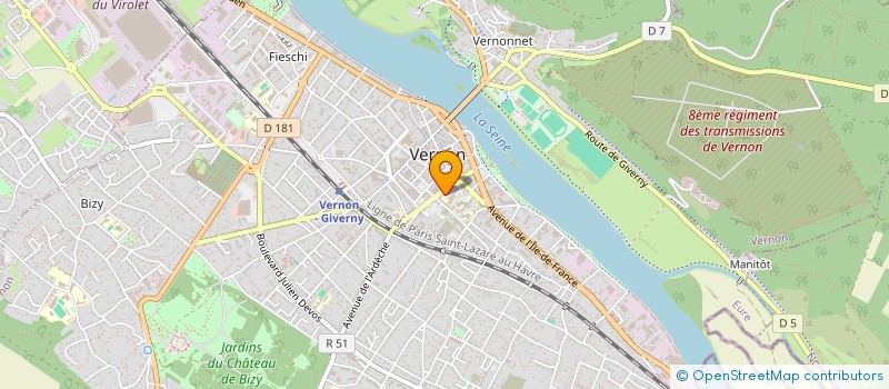 localisation de l'entreprise MICROTEL CLUB DE VERNON  VERNON