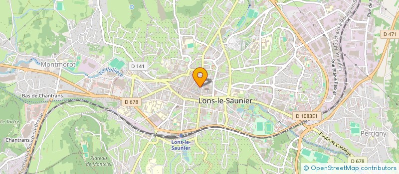 localisation de l'entreprise MICROVISION 01 à LONS-LE-SAUNIER