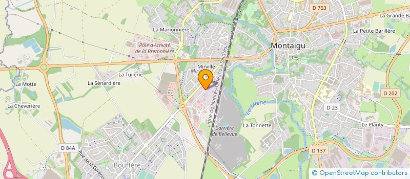 localisation de l'entreprise MICROZONE à MONTAIGU-VENDEE