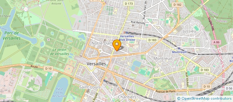 localisation de l'entreprise MICTEL DISTRIBUTION à VERSAILLES
