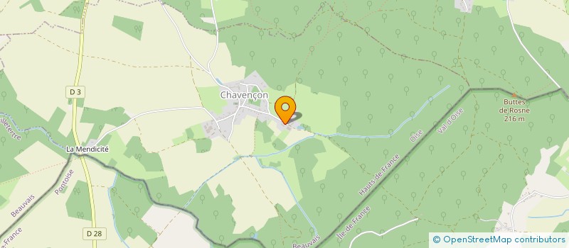 localisation de l'entreprise MID AXE  CHAVENCON