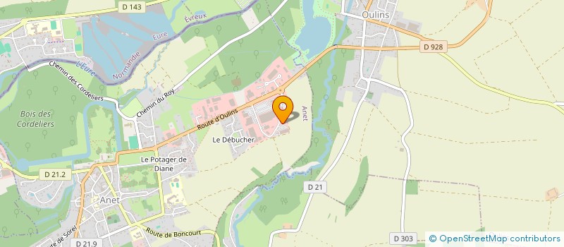 localisation de l'entreprise MID-ELEC à ANET