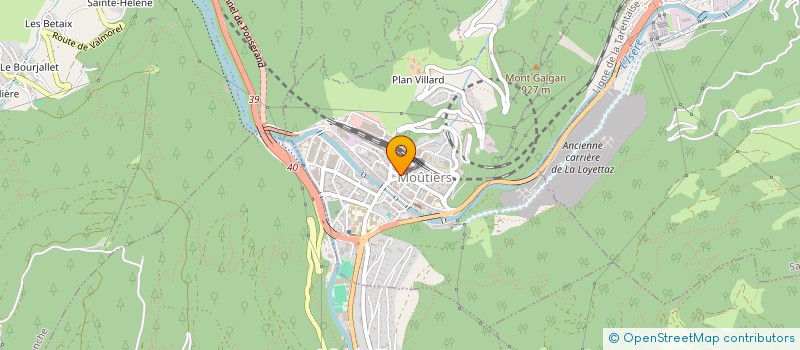localisation de l'entreprise MIDA CUISINES à MOUTIERS