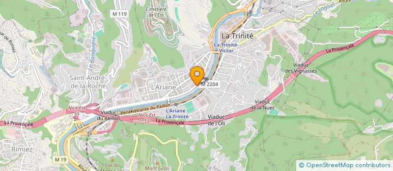 localisation de l'entreprise MIDANI AZUR TRANSPORT  NICE