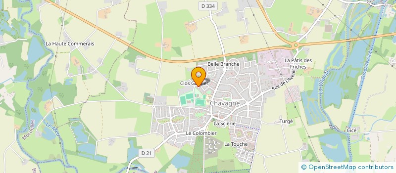 localisation de l'entreprise MIDDLE OUEST 35  CHAVAGNE