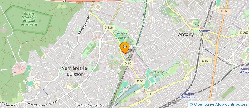 localisation de l'entreprise MIDEF à VERRIERES-LE-BUISSON