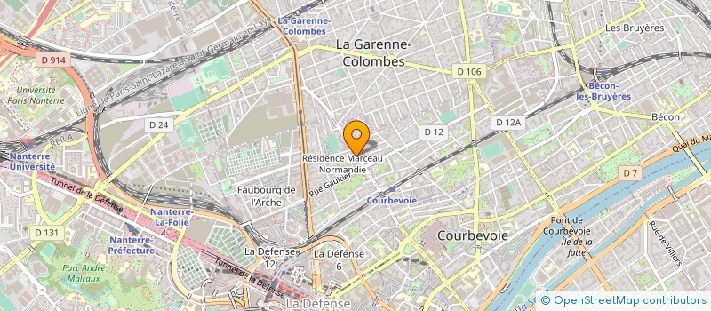localisation de l'entreprise MIDEL  COURBEVOIE