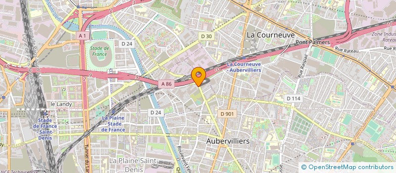 localisation de l'entreprise MIDEST FRANCE à AUBERVILLIERS