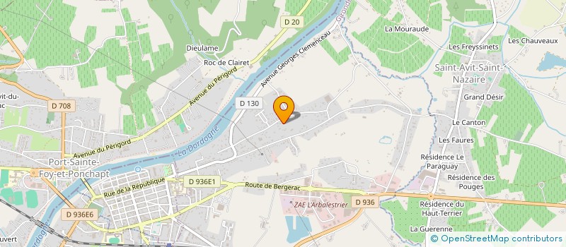 localisation de l'entreprise MIDI 124  PINEUILH