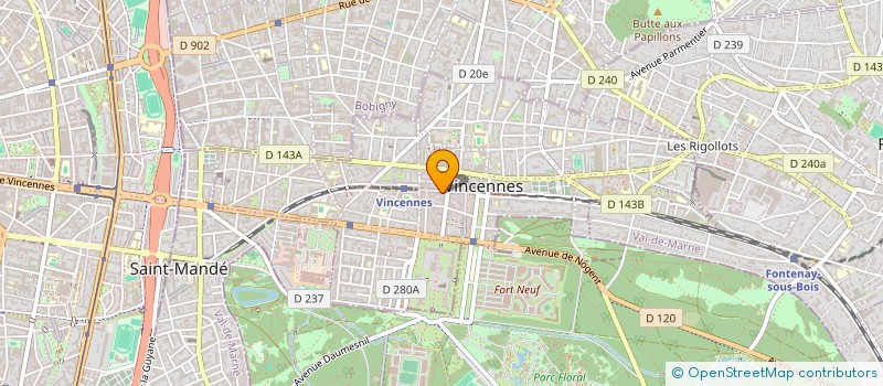 localisation de l'entreprise MIDI 19 à VINCENNES