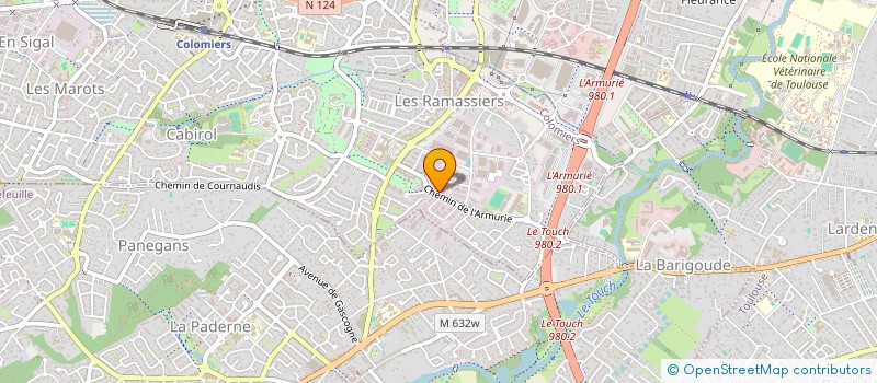 localisation de l'entreprise MIDI ALPHA PROTECTION à COLOMIERS