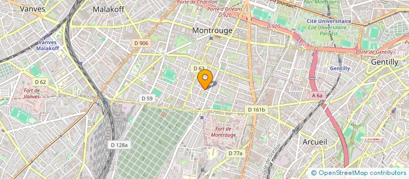 localisation de l'entreprise MIDI AU SOLEIL  MONTROUGE