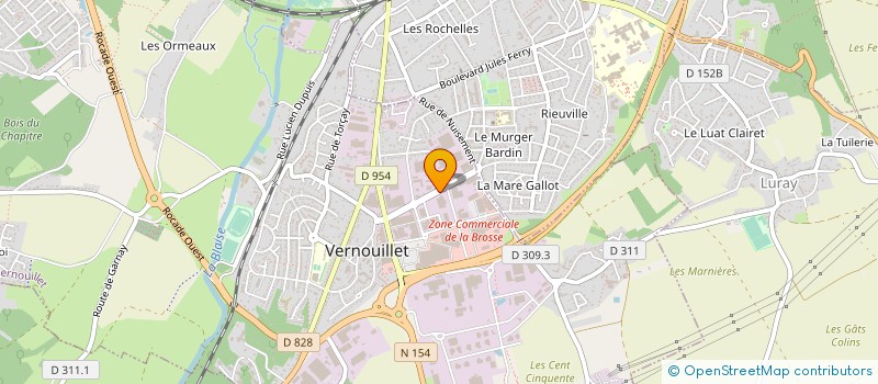 localisation de l'entreprise MIDI AUTO 28 à VERNOUILLET