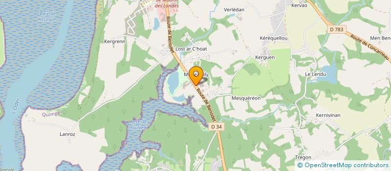 localisation de l'entreprise MIDI AUTO 29 à QUIMPER