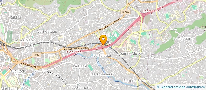 localisation de l'entreprise MIDI AUTO SA à TOULON