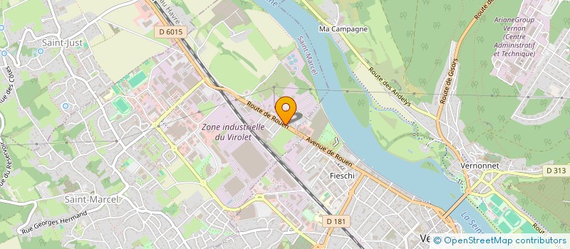 localisation de l'entreprise MIDI AUTO VERNON  LA CHAPELLE-LONGUEVILLE