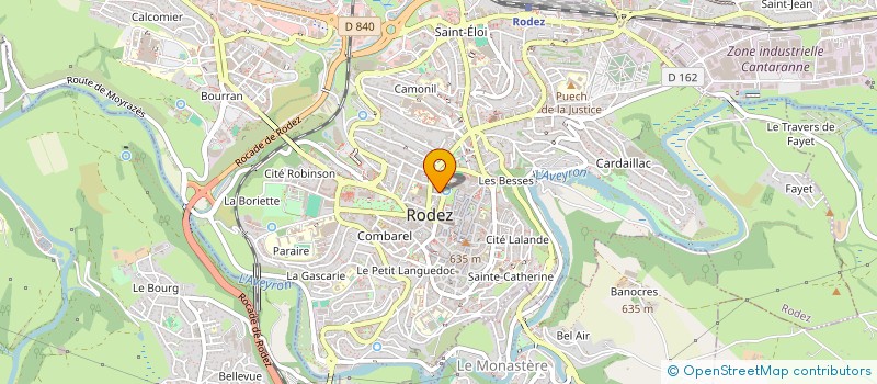 localisation de l'entreprise MIDI AVEYRON SANTE  RODEZ