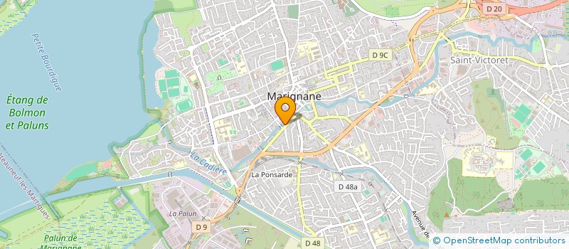 localisation de l'entreprise MIDI CONSTRUCTION PROVENCE  MARIGNANE