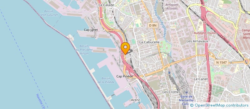 localisation de l'entreprise MIDI DISTRIBUTION à MARSEILLE