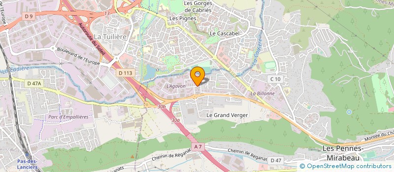 localisation de l'entreprise MIDI ENTREPOSAGE à LES PENNES-MIRABEAU