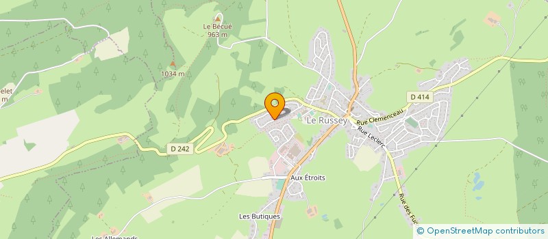 localisation de l'entreprise MIDI ET CIE à LE RUSSEY