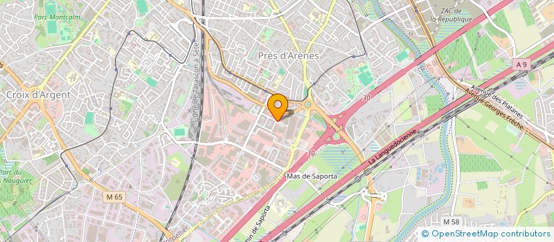 localisation de l'entreprise MIDI ETANCHEITE FACADE à MONTPELLIER