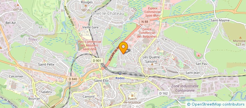localisation de l'entreprise MIDI EXPERTISE DIAGNOSTIC à ONET-LE-CHATEAU