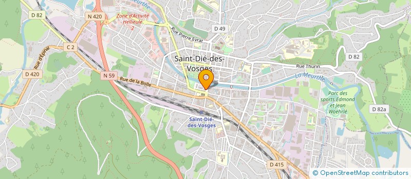 localisation de l'entreprise MIDI FLEURS à SAINT-DIE-DES-VOSGES