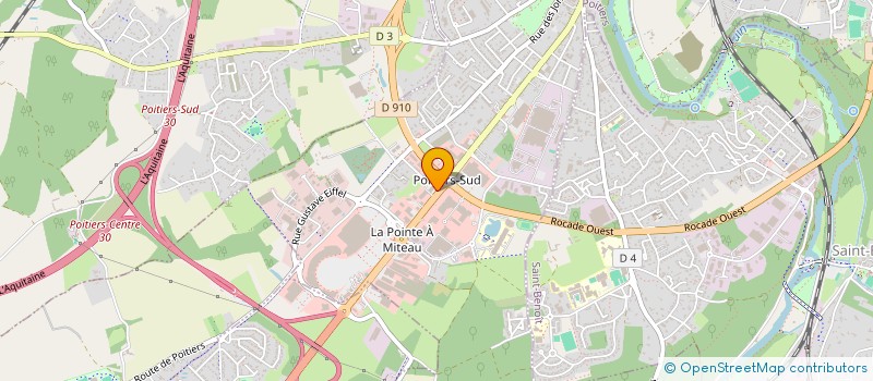 localisation de l'entreprise MIDI FLEURS POULY ROBERTI à POITIERS