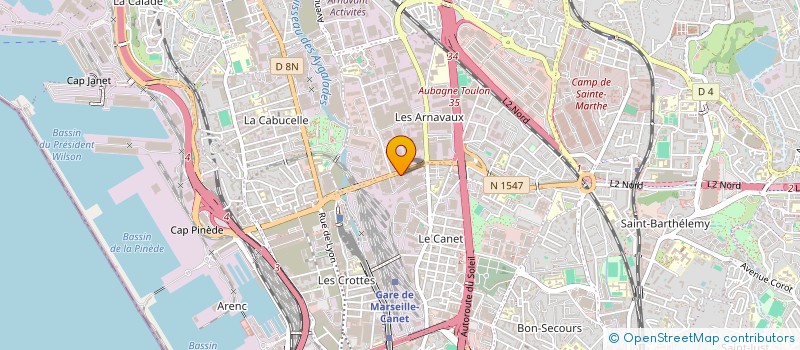 localisation de l'entreprise MIDI FROID CLIMATISATION à MARSEILLE