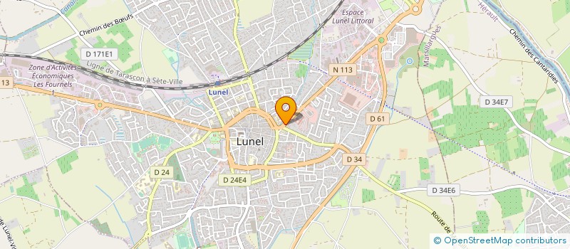localisation de l'entreprise MIDI FRUITS à LUNEL