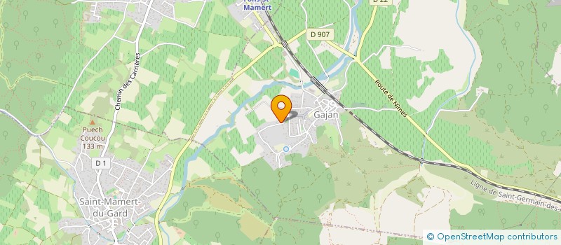 localisation de l'entreprise MIDI GAZ à LA ROUVIERE