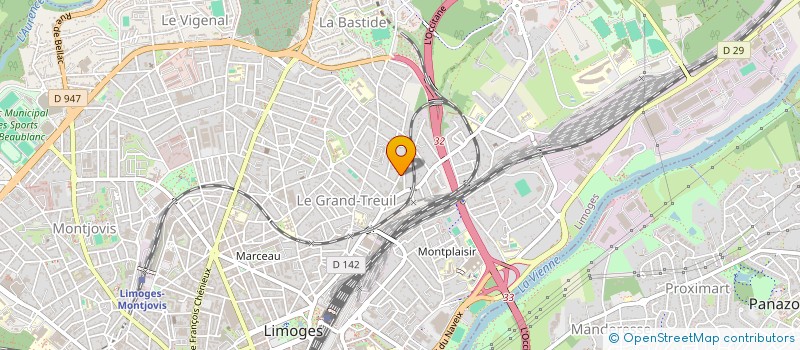 localisation de l'entreprise MIDI IMM COP CLEMENCEAU à LIMOGES