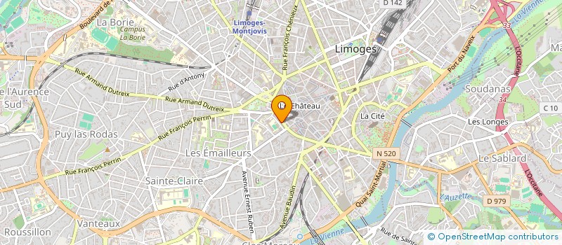 localisation de l'entreprise MIDI IMM COP LEONARD LIMOS à LIMOGES