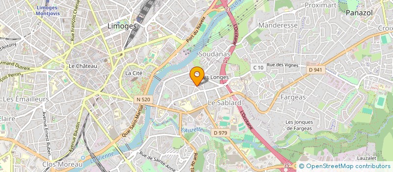 localisation de l'entreprise MIDI IMMOB COP BREGUET SPOR à LIMOGES