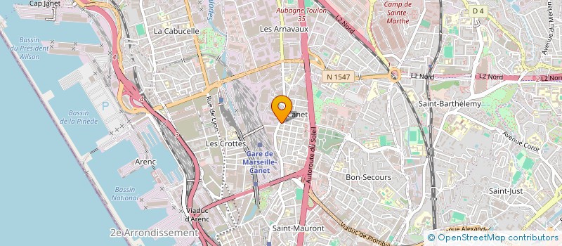 localisation de l'entreprise MIDI ISO ETANCHE à MARSEILLE
