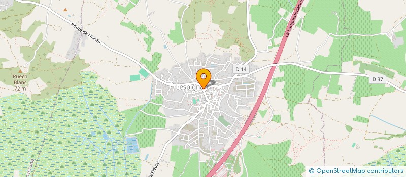 localisation de l'entreprise MIDI LOISIRS à LESPIGNAN