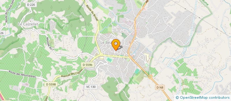 localisation de l'entreprise MIDI MEDICAL à LE BEAUSSET
