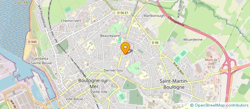 localisation de l'entreprise MIDI-MINUIT à BOULOGNE-SUR-MER