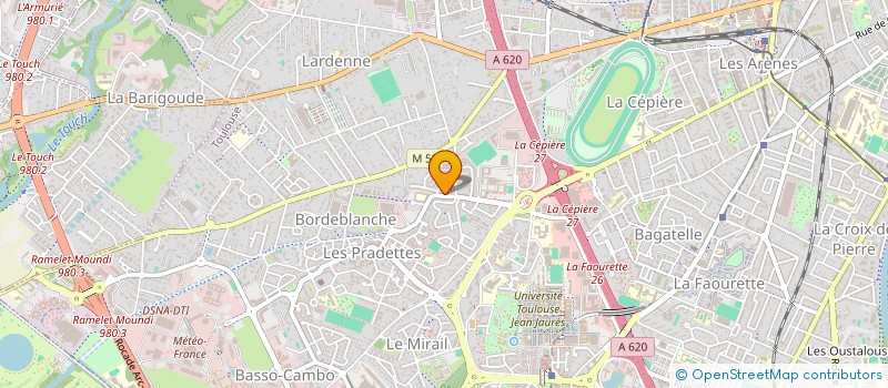 localisation de l'entreprise MIDI OLYMPIQUE SAS à TOULOUSE