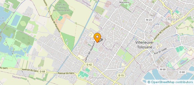 localisation de l'entreprise MIDI OPTIQUE  FROUZINS