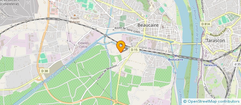 localisation de l'entreprise MIDI PIERRE ET SERVICES  BEAUCAIRE