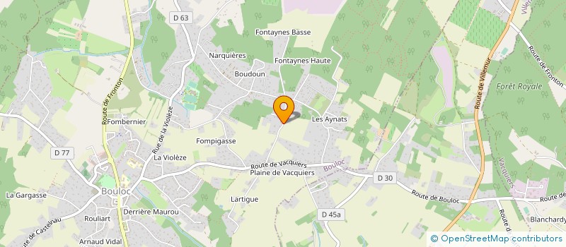 localisation de l'entreprise MIDI PIZZA à BOULOC