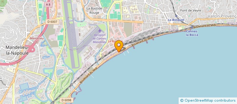 localisation de l'entreprise MIDI PLAGE à CANNES