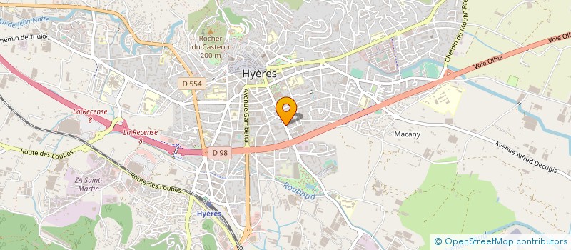 localisation de l'entreprise MIDI PRESSE à HYERES