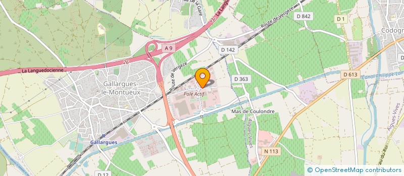 localisation de l'entreprise MIDI PRINT à GALLARGUES-LE-MONTUEUX