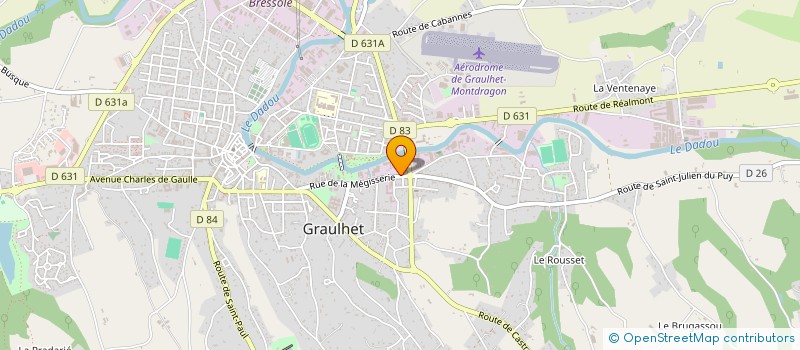 localisation de l'entreprise MIDI PYRENEES EXPORT MEGISSER à GRAULHET