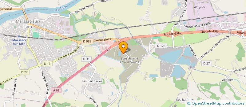 localisation de l'entreprise MIDI-PYRENEES SECURITE  MARSSAC-SUR-TARN